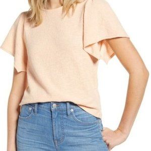 Madewell Texture & Thread‎ Flutter Sleeve Top M